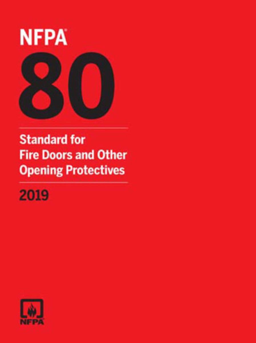 <p>Standard for Fire Doors and Other Opening Protectives</p>