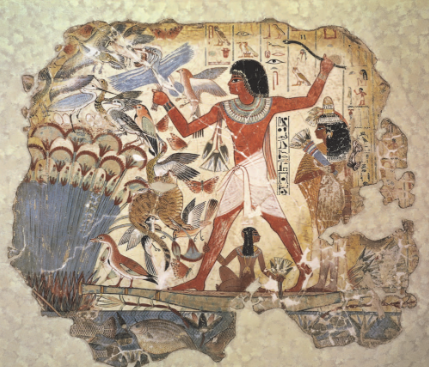 <p>The work is part of a larger program intended to<br>A. illustrate a historical narrative<br>B. provide for the afterlife<br>C. demonstrate the power of the ruler<br>D. teach hunting techniques</p>