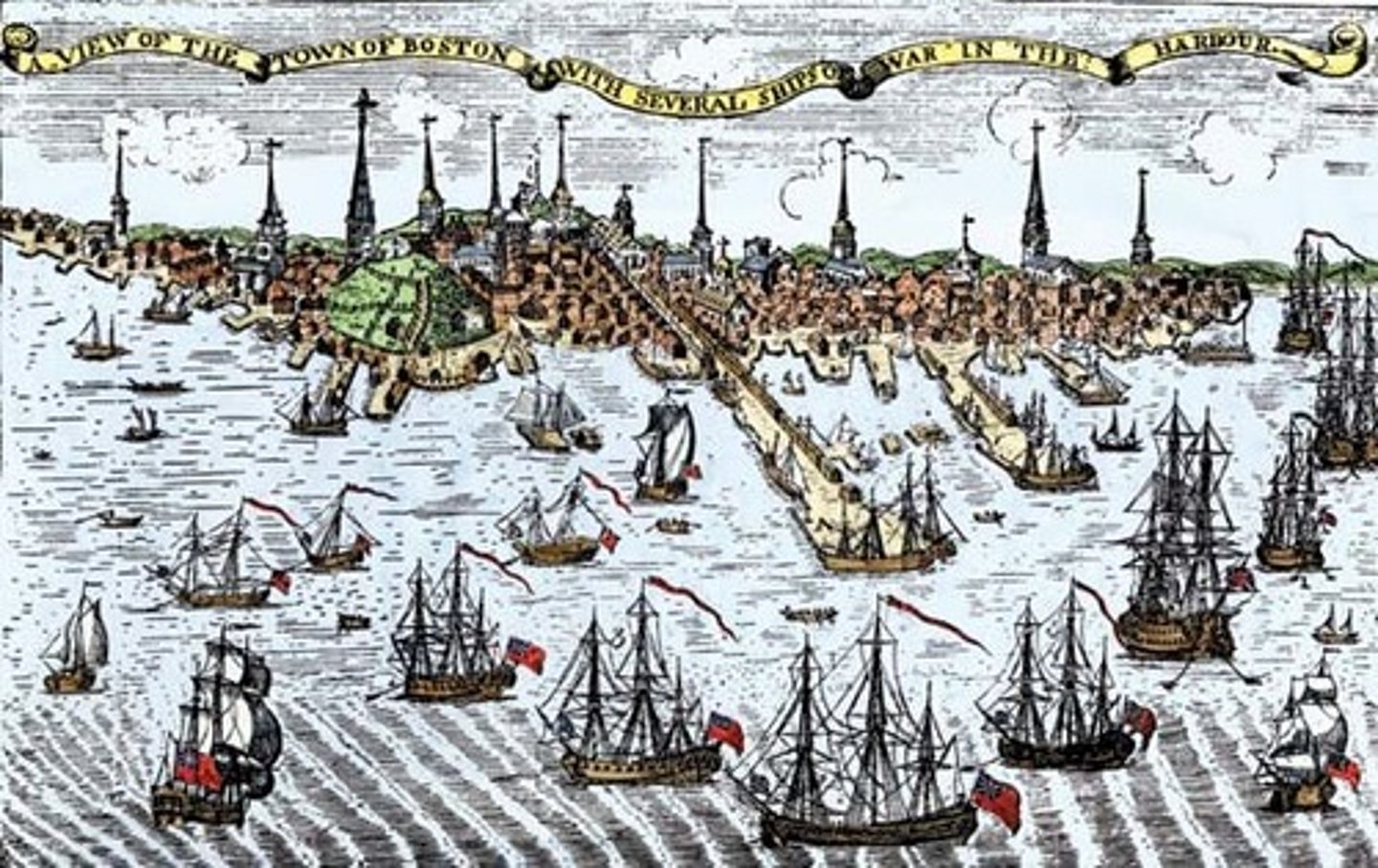 <p>The British issued this law to punish the people of Boston for the Boston Tea Party. It included the closing of Boston Harbor as well as the banning of local government.</p>