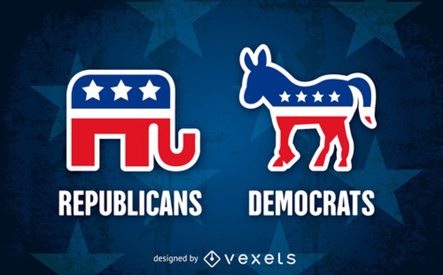 <p>Democratic and Republican</p>