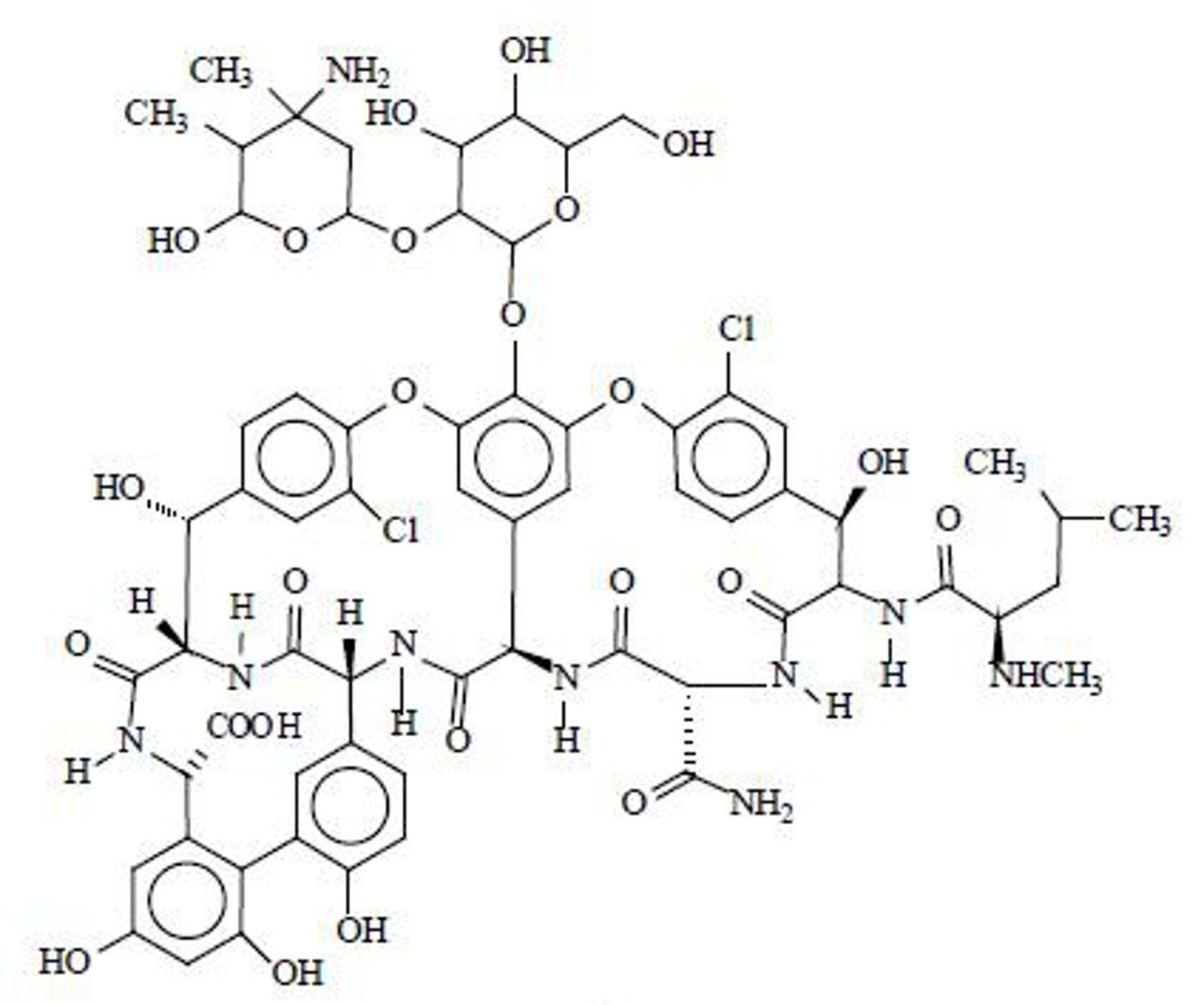<p>Inhibits peptidoglycan crosslinking</p>