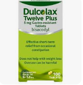 <p><span style="font-family: Arial, sans-serif">Dulcolax</span><br><br><span style="font-family: Arial, sans-serif">stool softener or laxative</span></p>