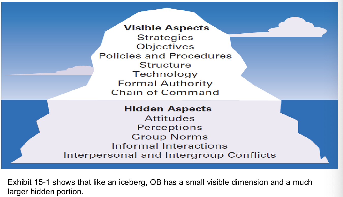 <p>Organizational behavior</p>