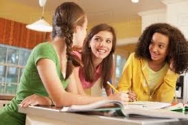 to do homework with your friend