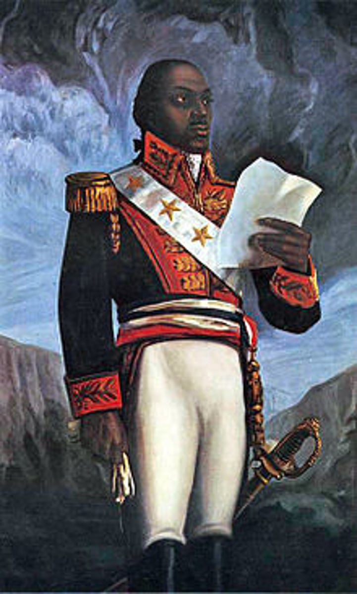 <p>because of the rebellion in Haiti</p>