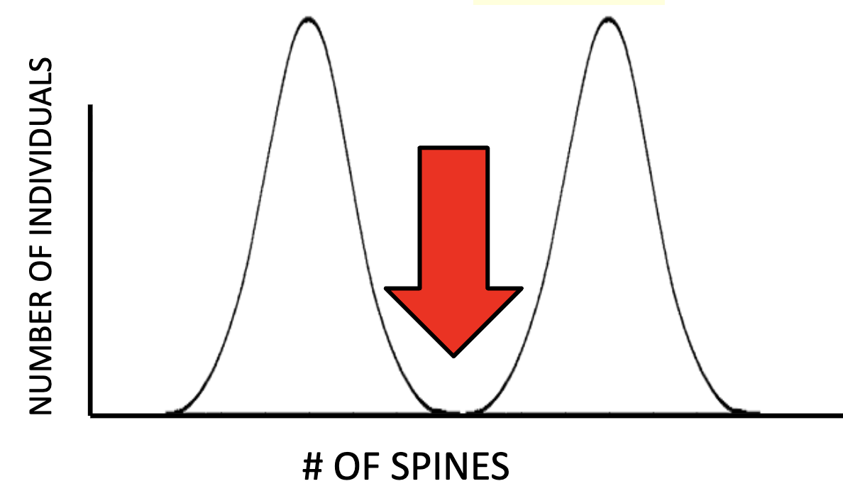<p>Acts against the middle trait; the extremes do better</p>