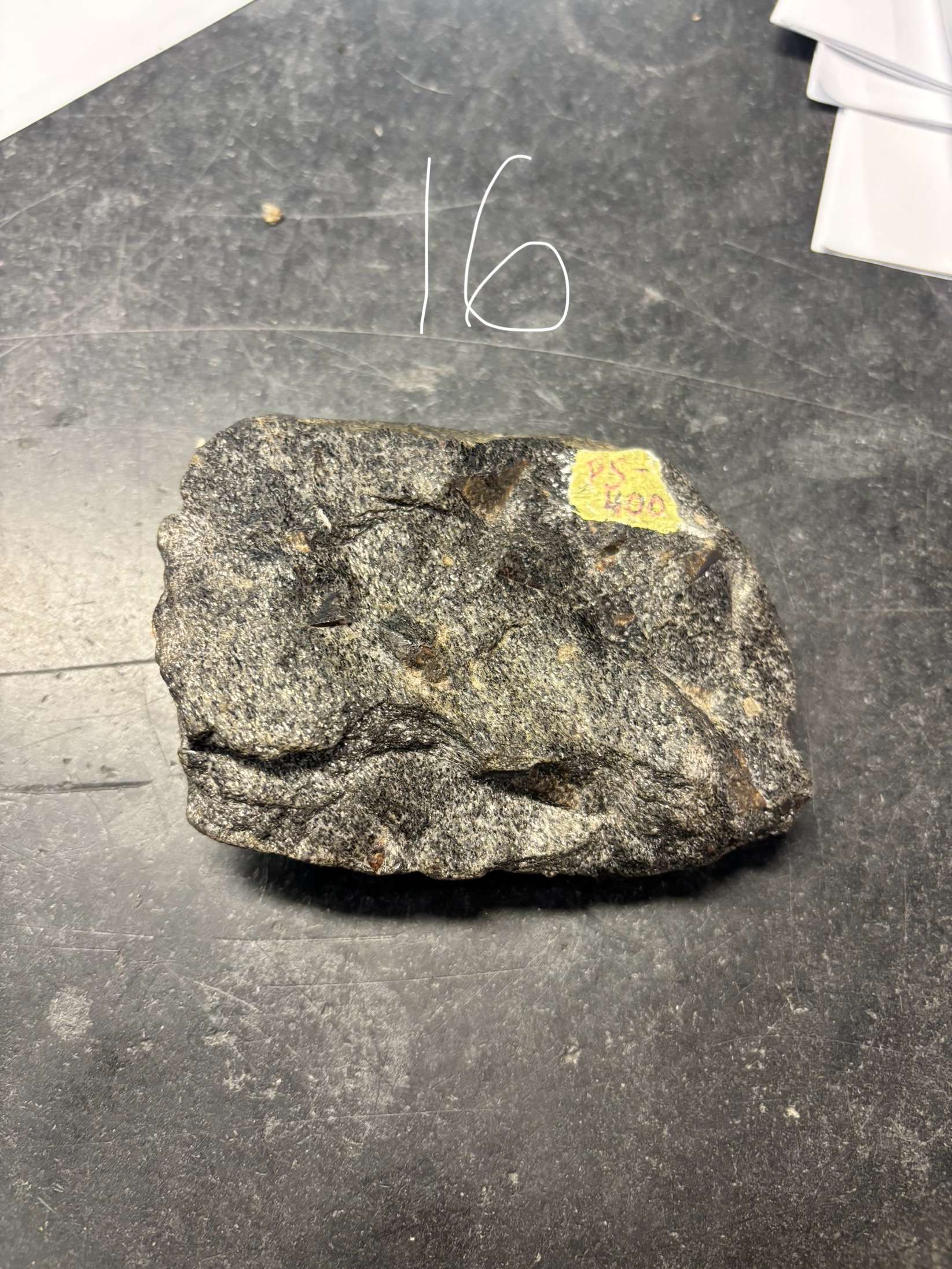 <p>Minerals Present ?</p><p>Overall texture ?</p><p>Rock Name ?</p>