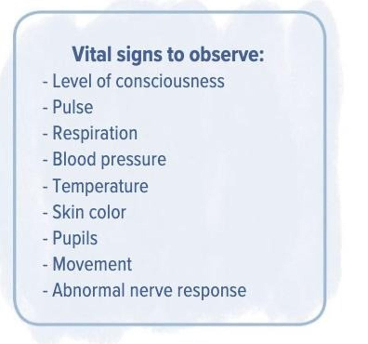 <p>Key indicators of an athlete's health status.</p>