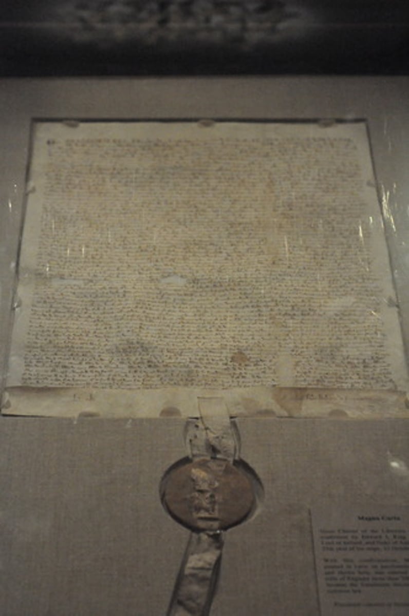 <p>"Great Charter". A document that made the king subject to the law of the land and limited his authority</p>