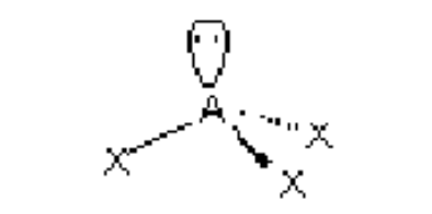 <p>trigonal pyramidal, 109.5<sup>o</sup></p>