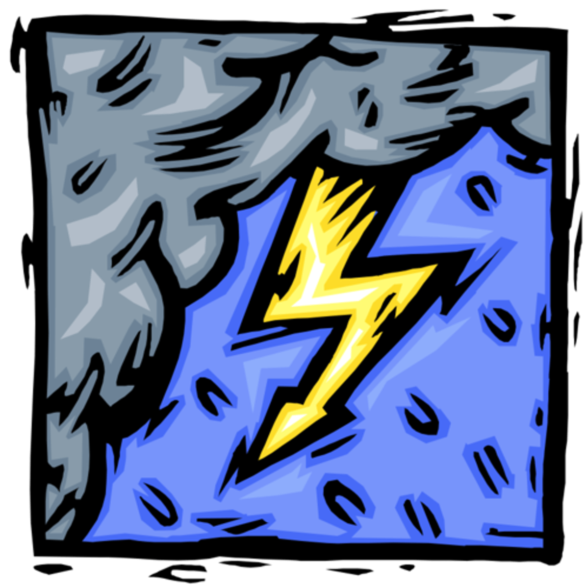 <p>It's stormy.</p>