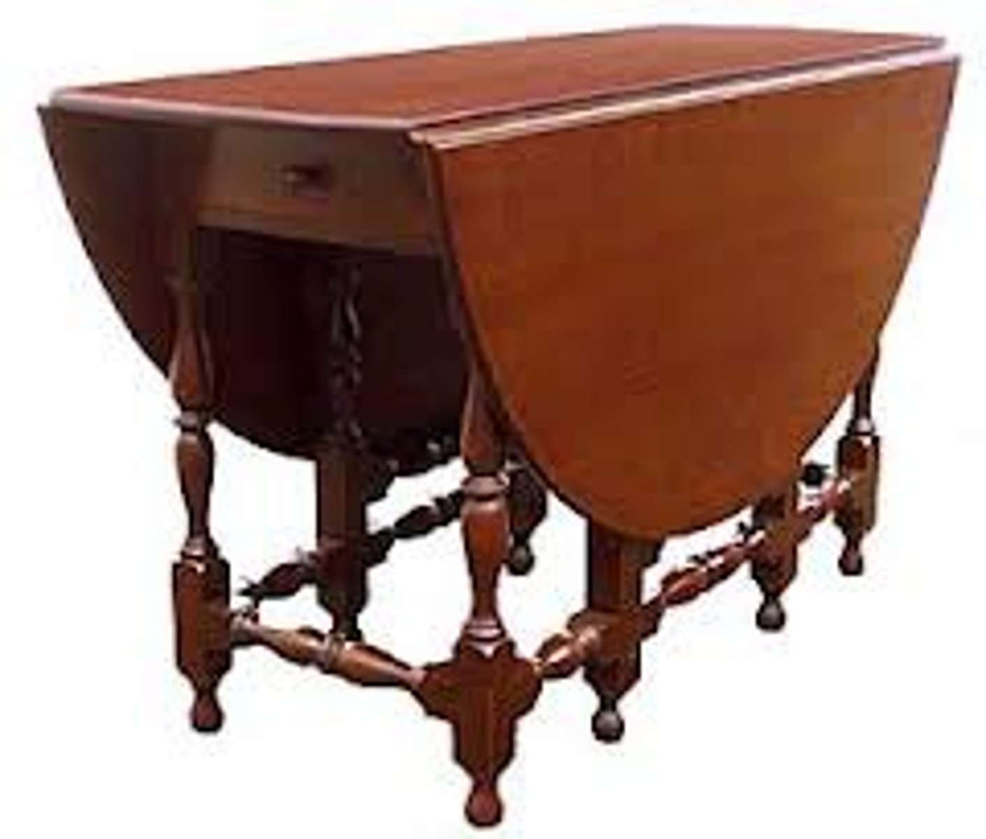 <p>drop-lead or pedestal style table</p>