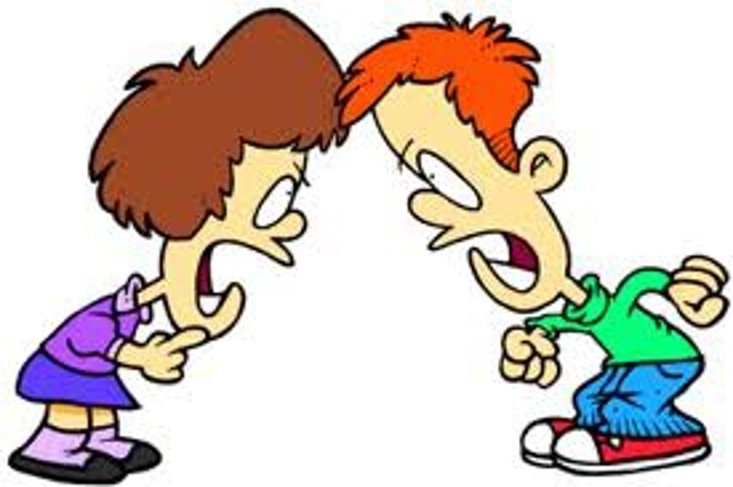 <p>to argue or disagree strongly with somebody about something, especially about who owns something</p>