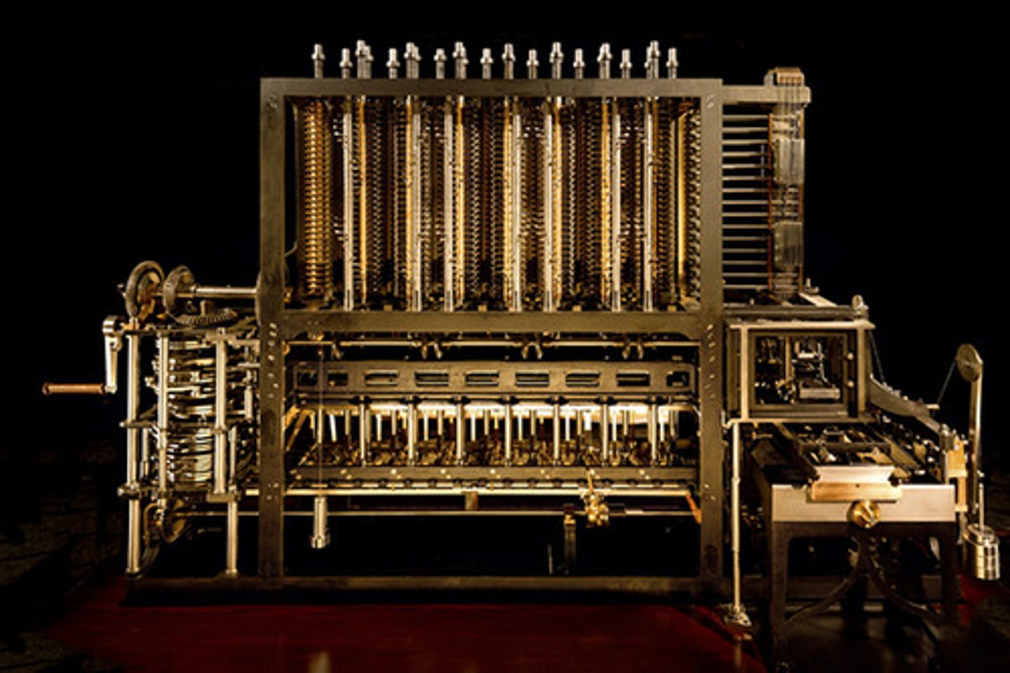 <p>1st mechanical computer. Ran off of punched cards. Created by Charles Babbage, but never completed by him.</p>