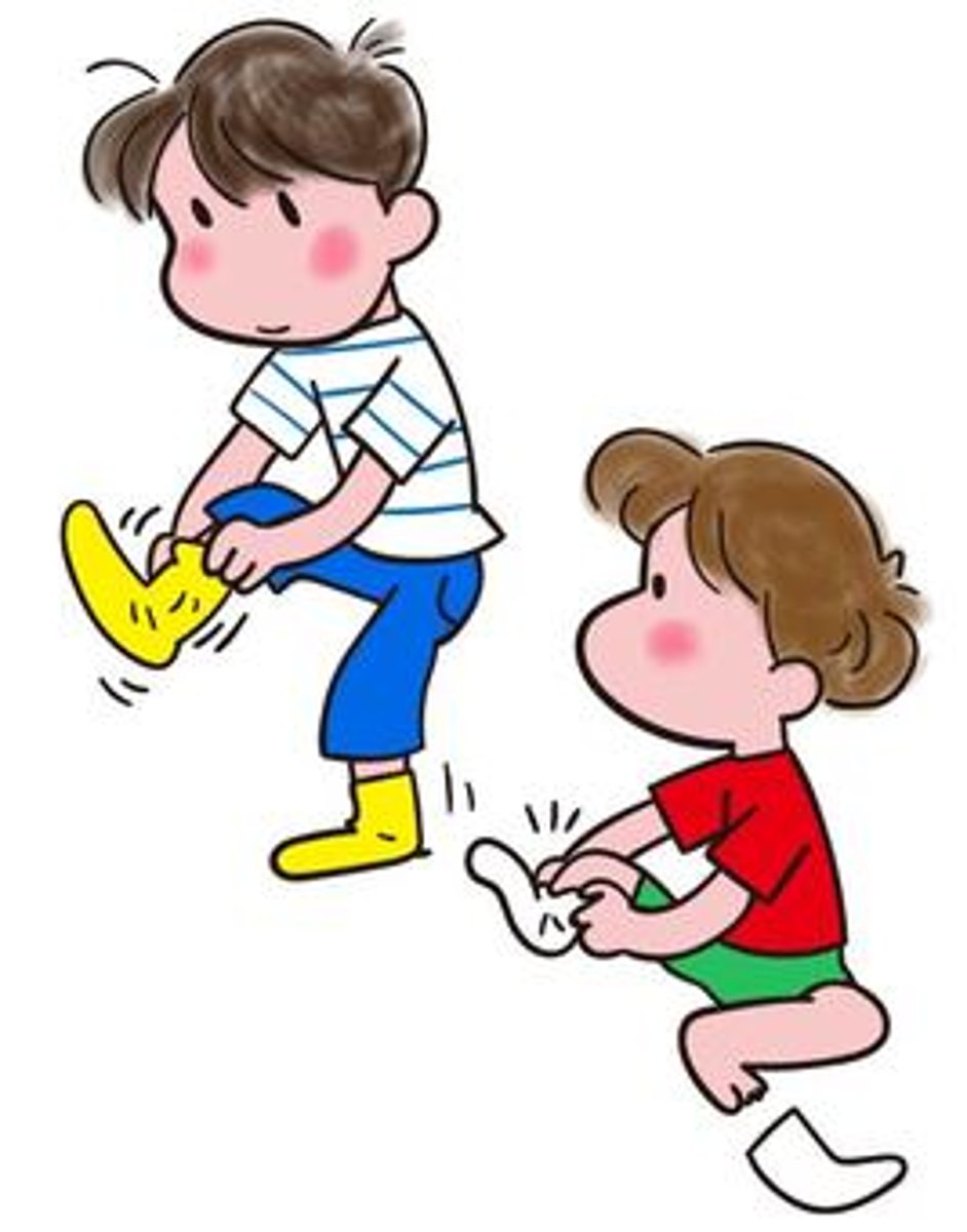 <p>to wear (shoes, socks, footwear)</p>