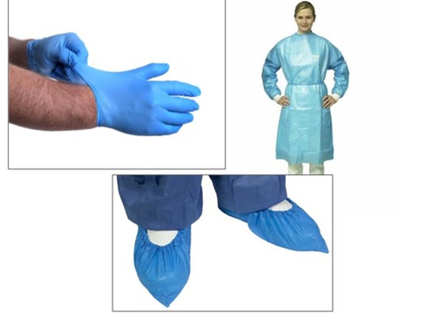 <p>gloves and gown</p><p>do not share equipment</p>
