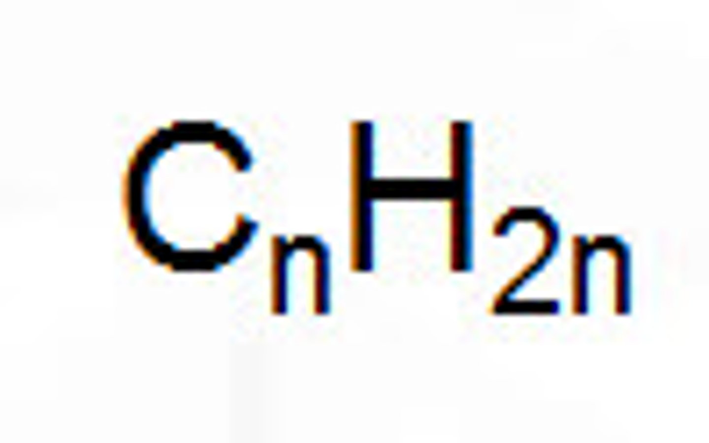 <p>n = # of carbons</p>