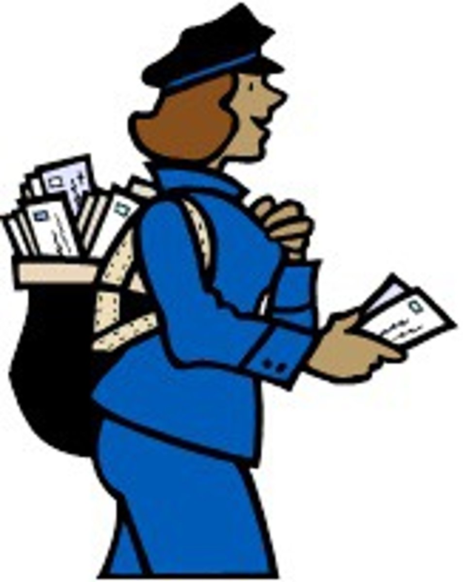 <p>mail carrier</p>