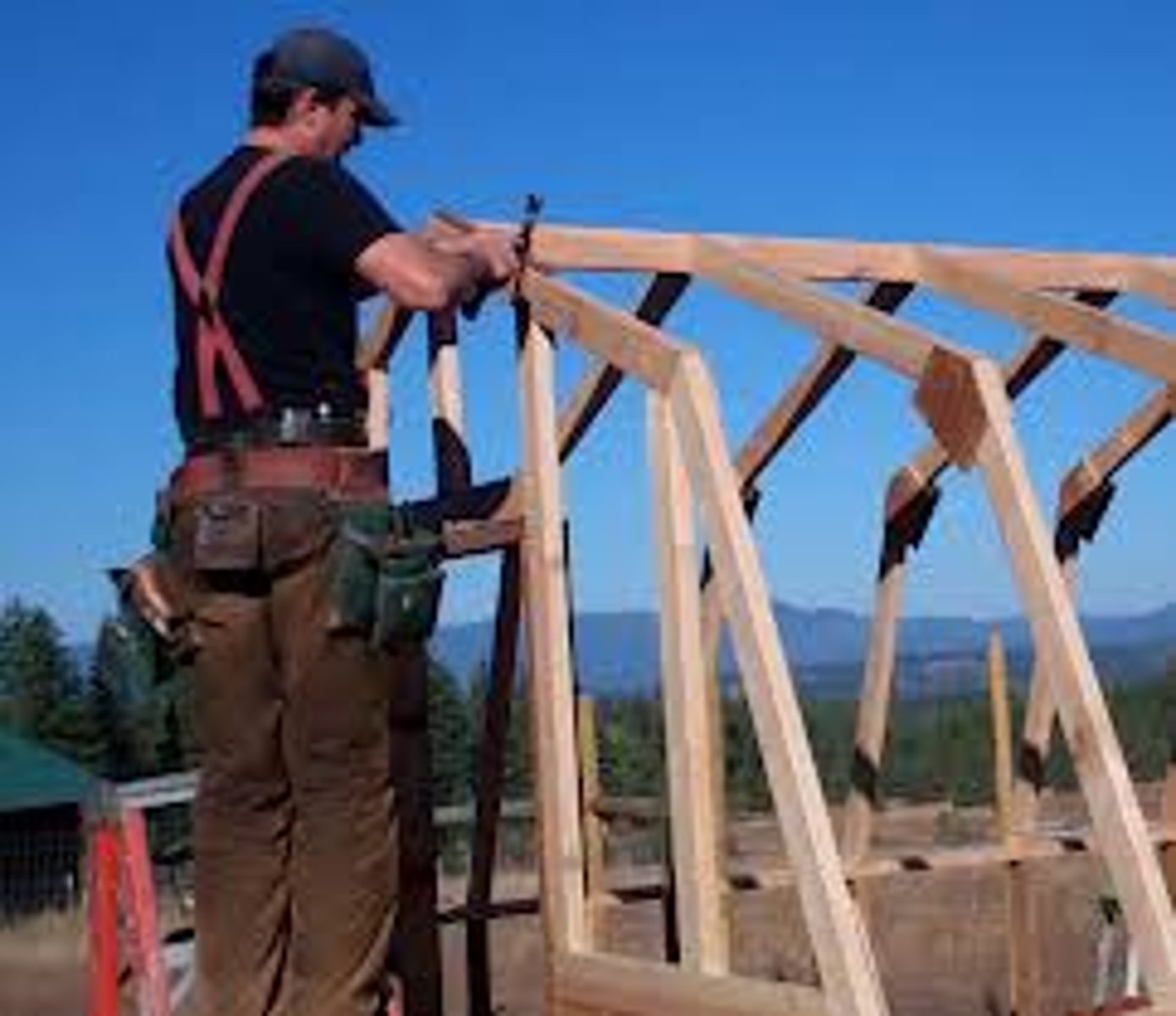 <p>Having been built</p>