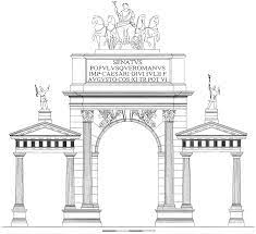 \- Parthian Arch

\- 19 BCE

\- Rome

\- Arched entrance into the old Roman Forum to commemorate the returning of standards lost in Parthia and Augustus’ victory in Actium

\- Example of Augustus’ propaganda

\- Augustan architecture