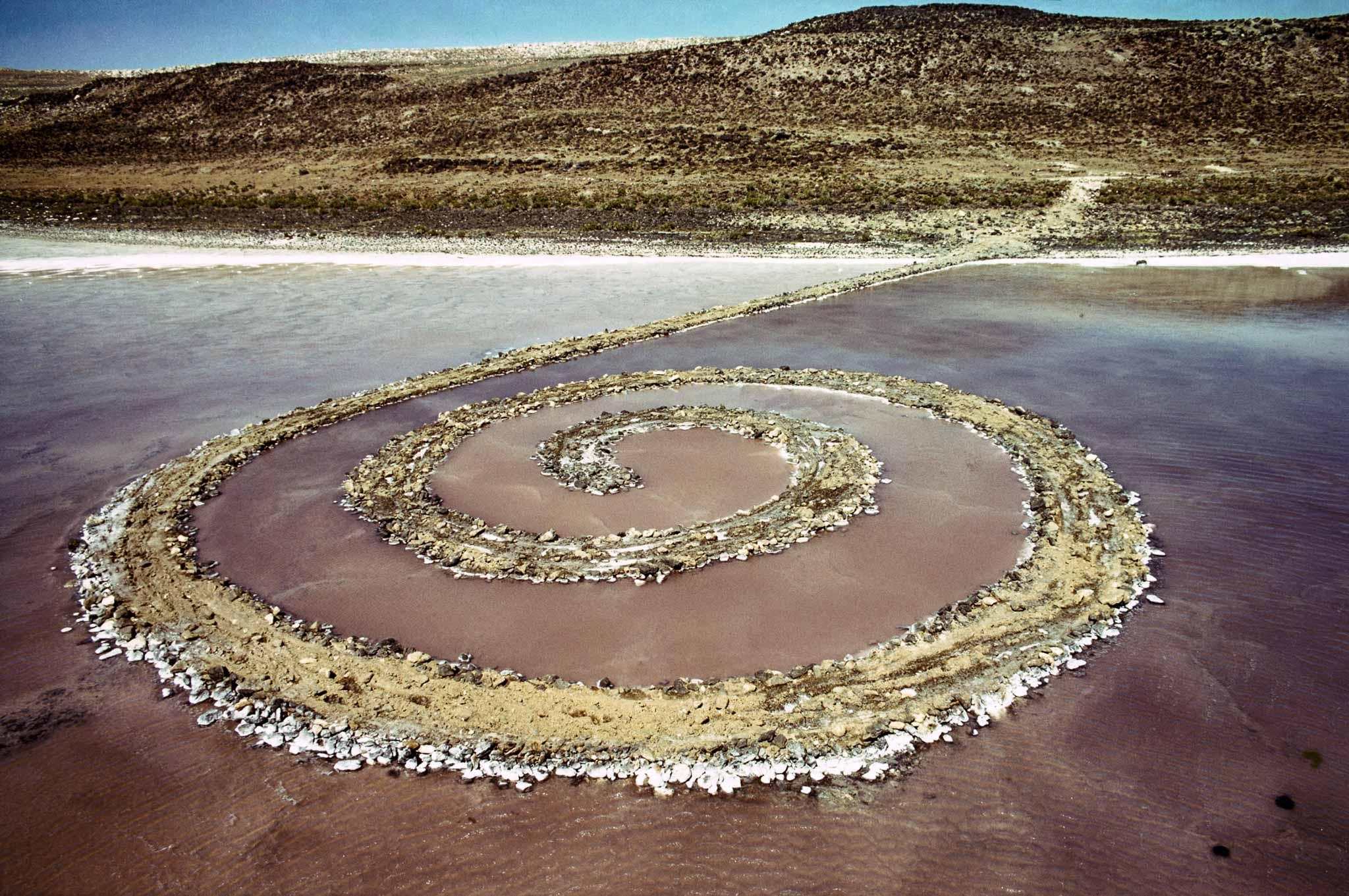 <p>Spiral Jetty</p>