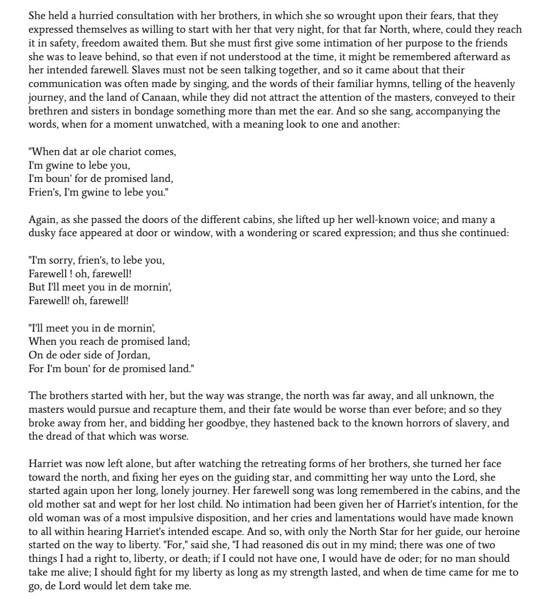 <p>#51 Excerpt from Harriet, the Moses of Her People by Sarah H. Bradford, 1886 (pp. 27-29)</p>