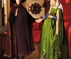 <p>Oil painting rich in symbolism and meticulous realism. </p>