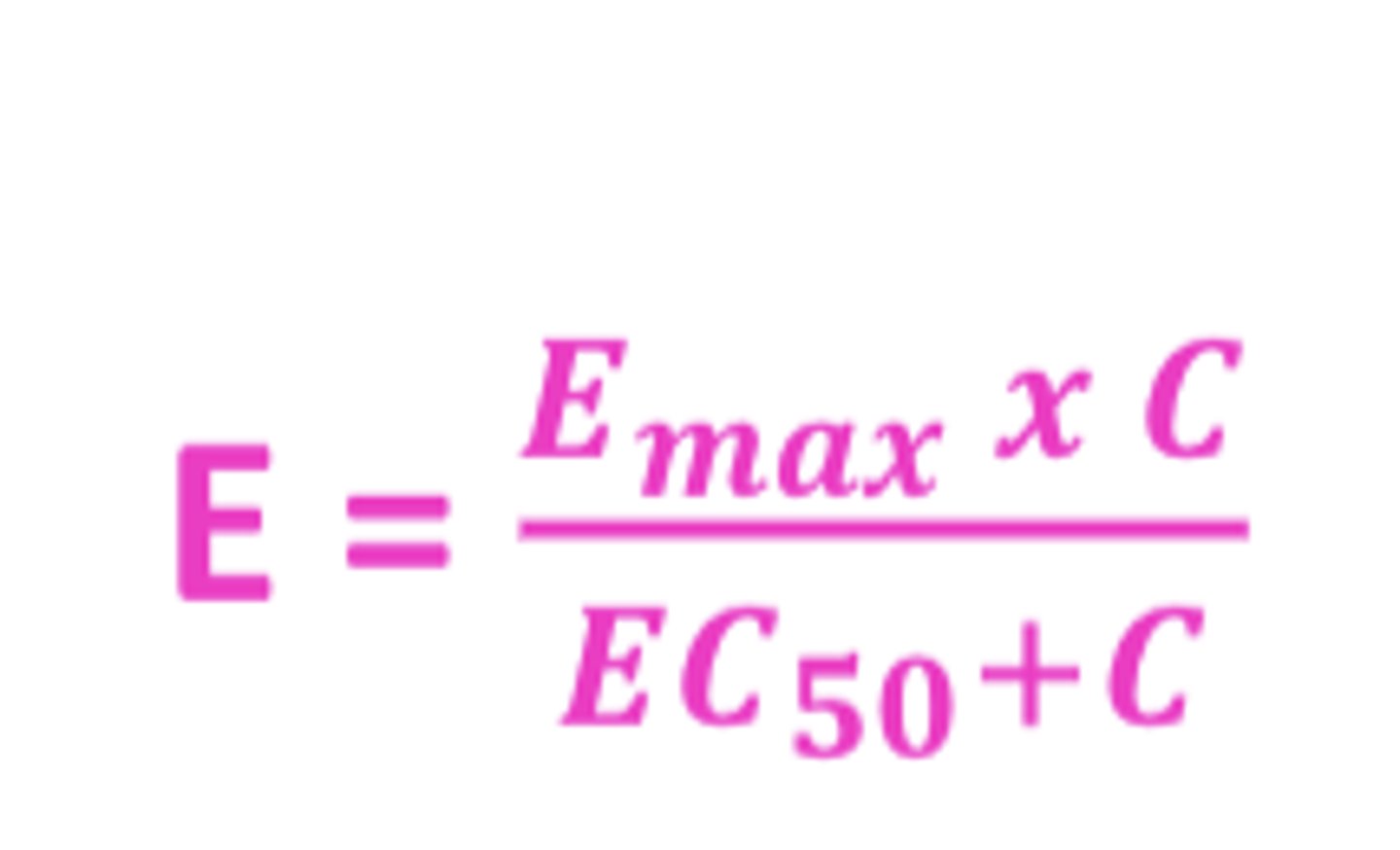 <p>- based on the equation developed for drug-receptor interaction with minor modification</p><p>- Kd is replaced with EC50</p>