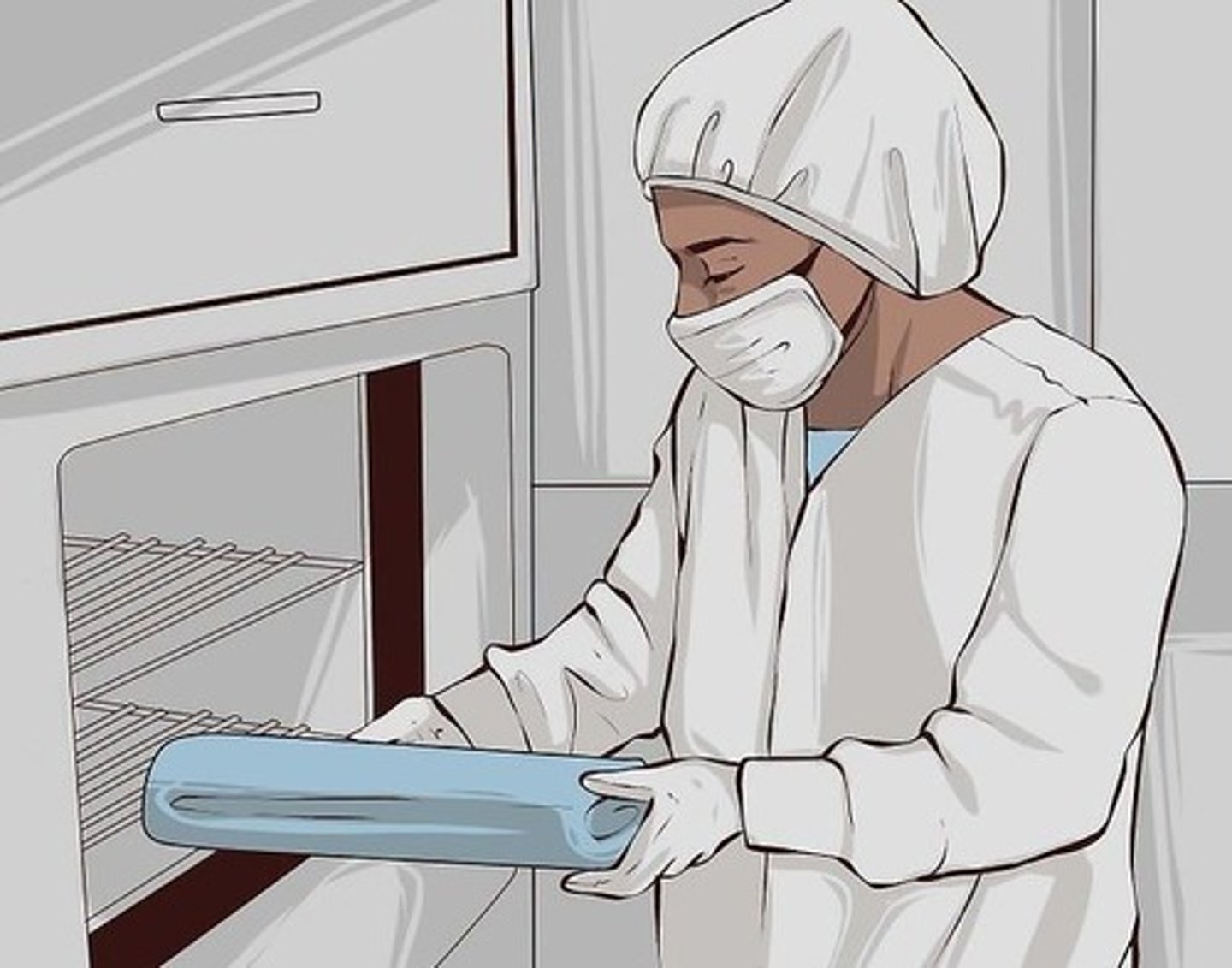 <p>sterile technique; procedures performed to eliminate the presence of all microorganisms and/or prevent the introduction of microorganisms to an area</p>