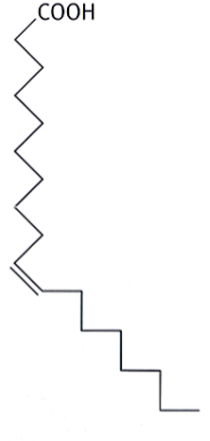 <p>unsaturated fatty acids in which the double bond is cis (both larger groups are on the same side of the double bond)</p><p>do not form aggregates because the double bond forms a kink/bend</p><p>(think: bent pasta shapes are difficult to fit together nicely like straight spaghetti → harder to clump together)</p>