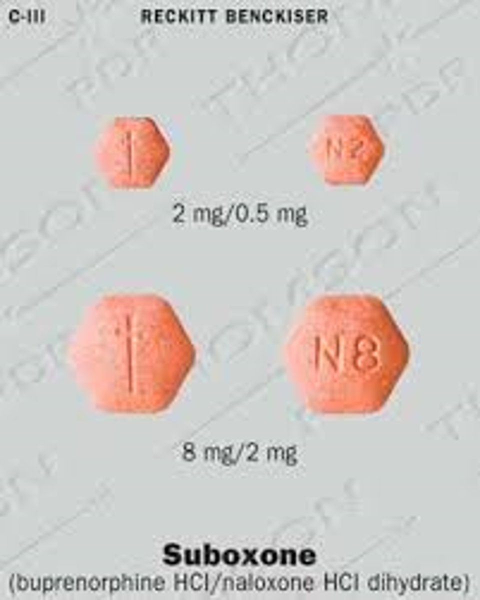 <p>Buprenorphine and Naloxone</p><p>Narcotic / Opioid blocker</p><p>Narcotic addiction</p><p>C-III</p>