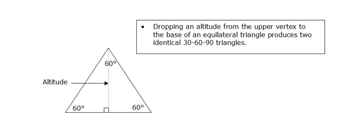 <p>it will create identical 30-60-90 triangles </p>