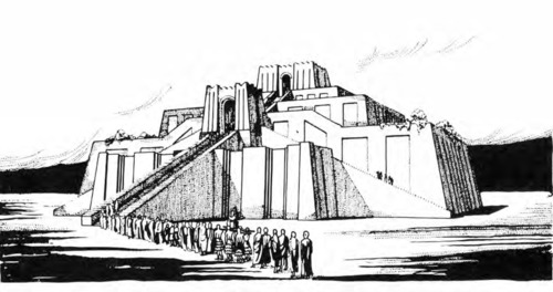 <p>A massive stepped structure/temple dedicated to the moon god, Nanna</p><p>Built by the Sumerian ruler, Ur Nammu</p>