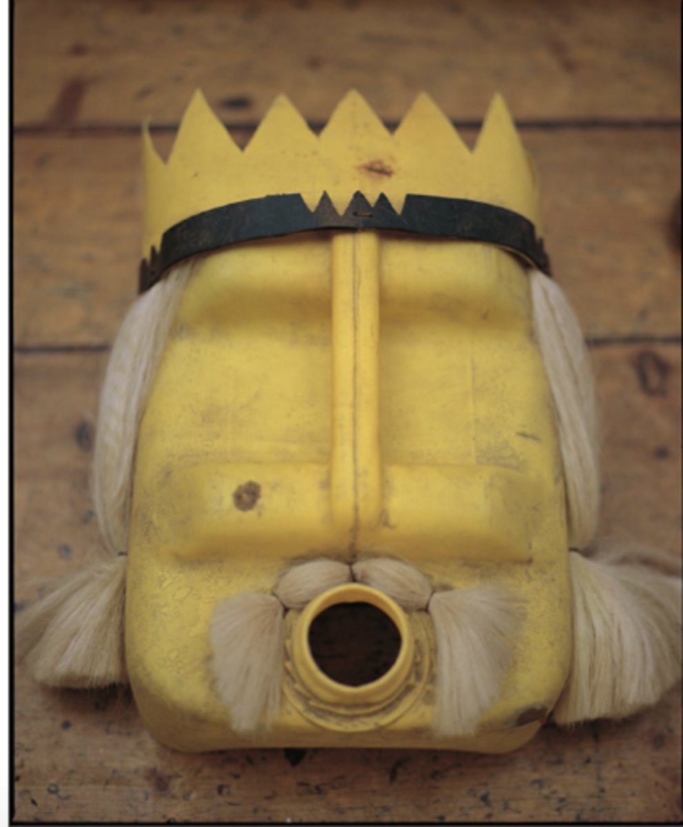 <p>A contemporary artist from Benin known for his work that reflects African identity and culture. Used found objects; jerry cans</p>