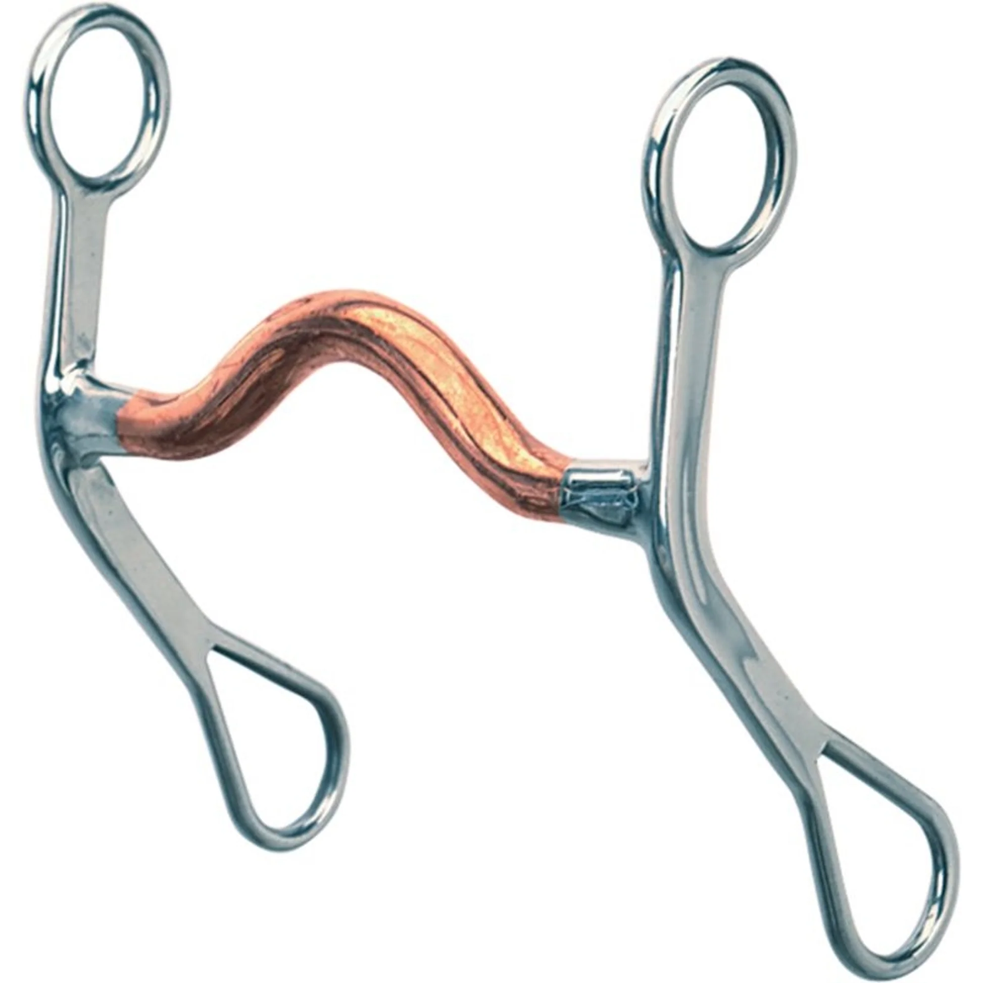 <ul><li><p>the rein attaches to a shank or cheekpiece which adds leverage</p></li><li><p>when the rider takes contact on therein, the horse feels a greater amount of contact</p></li></ul><p></p>