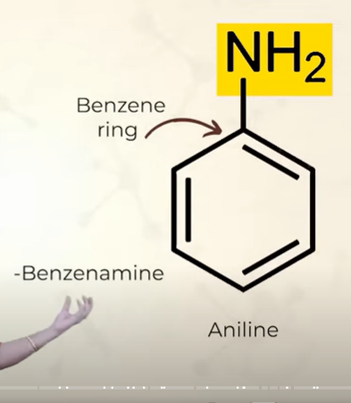 <p>this is the simplest aryl amine </p>