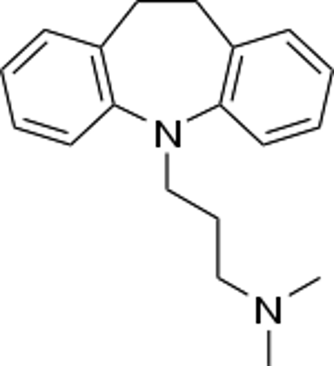 <p>- TCA</p><p>- inhibits SERT and NET</p><p>- antagonize a1-adrenergic receptors</p><p>- primarily used to treat major depressive disorder (2nd line antidepressant)</p><p>- metabolized to desipramine, a 5-HT and NE reuptake inhibitor</p>