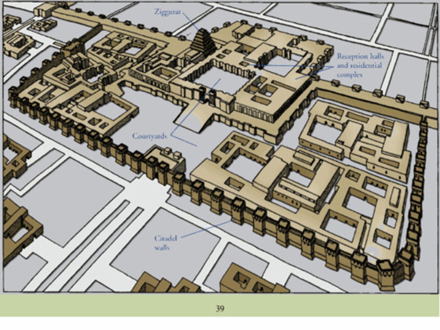 <p>a fortress overlooking a city; a stronghold; serving as the last line of defence</p>