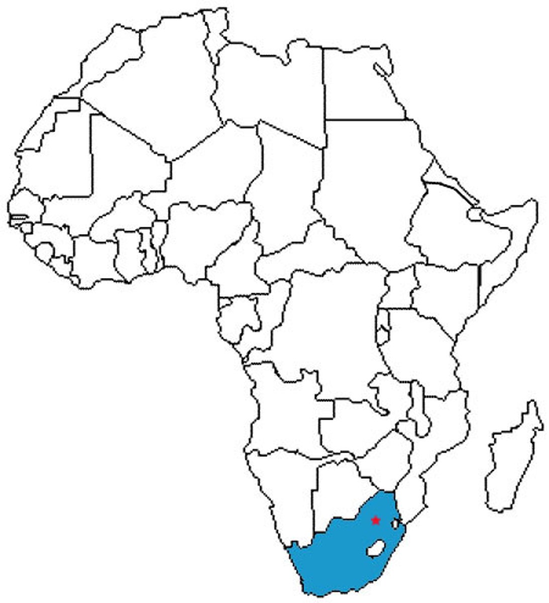 <p>This is _____ Africa.</p><p>南</p>