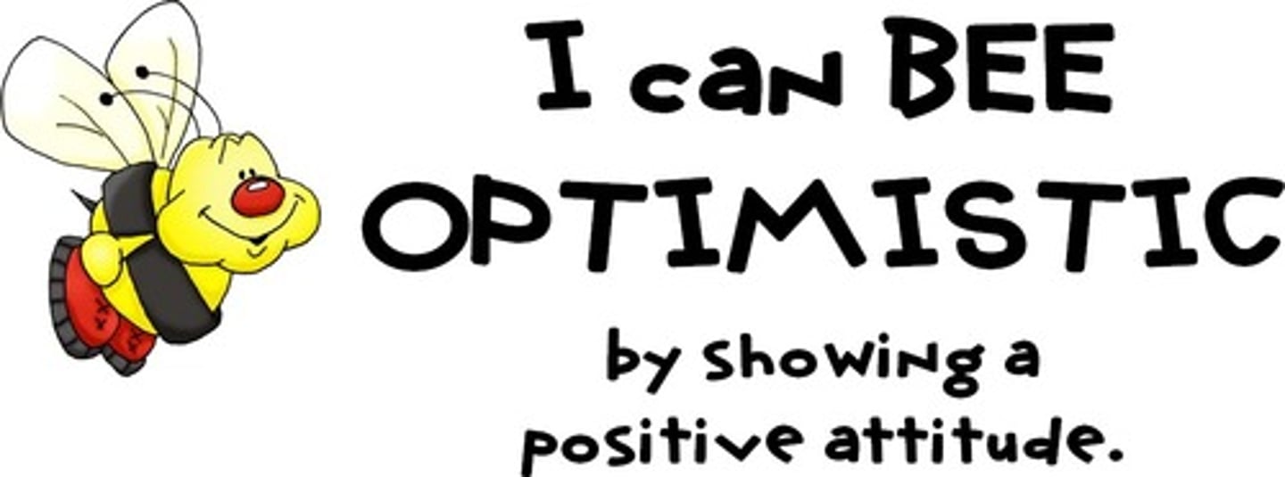 <p>lạc quan</p><p>She is optimistic about her chances of winning a gold medal.</p>