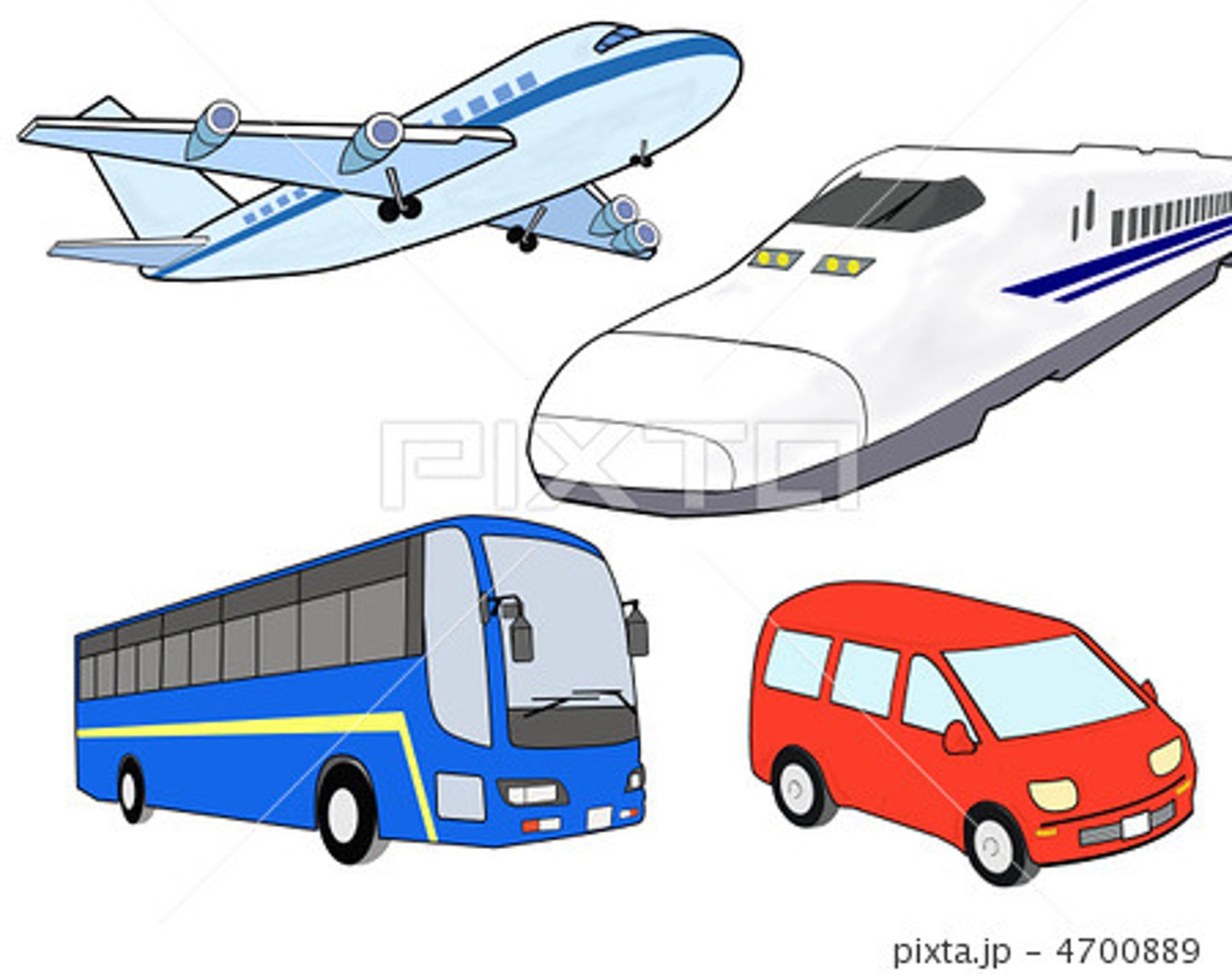 <p>Phương tiện giao thông - のりもの</p>