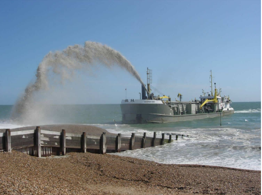 <p><mark data-color="green">Sand is added to the beach </mark>to<mark data-color="green"> replace material lost </mark>through <mark data-color="green">erosion </mark>&amp; <mark data-color="green">transportation</mark>.</p>