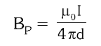 <p>d = distance from wire</p>