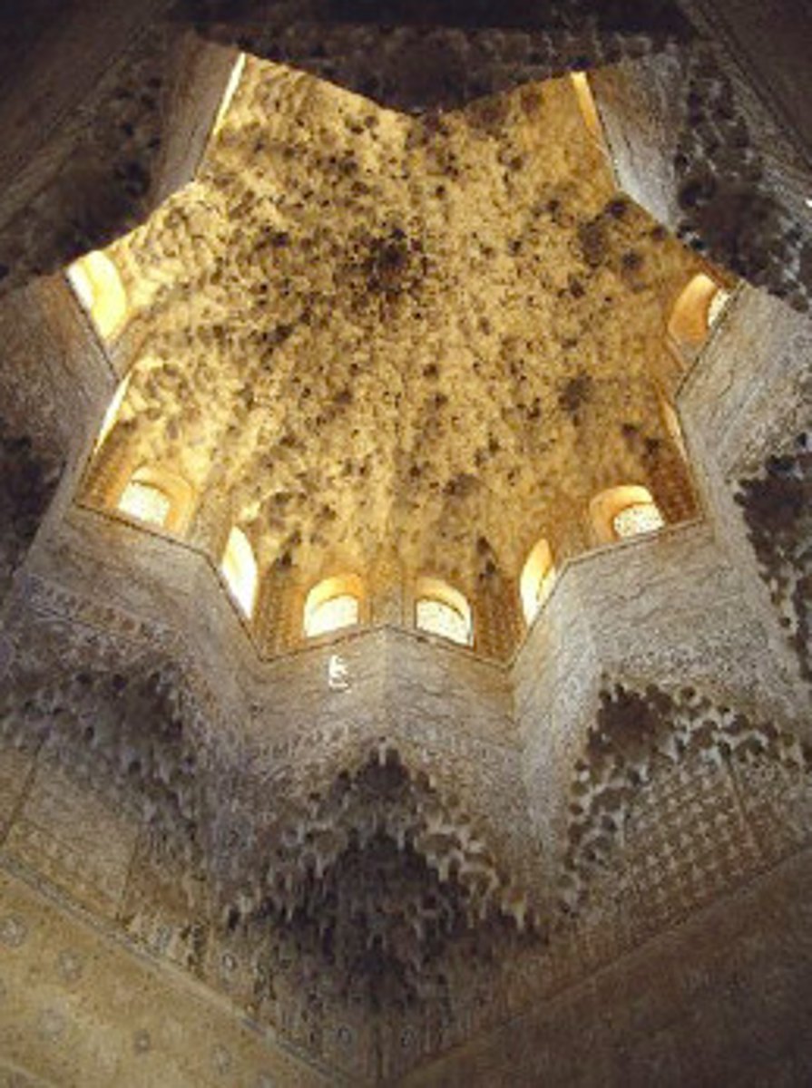 <p>-design of rock formations: not replicating natural cave, just looks like it</p><p>-series of small arches</p><p>-very organized, small scale</p>
