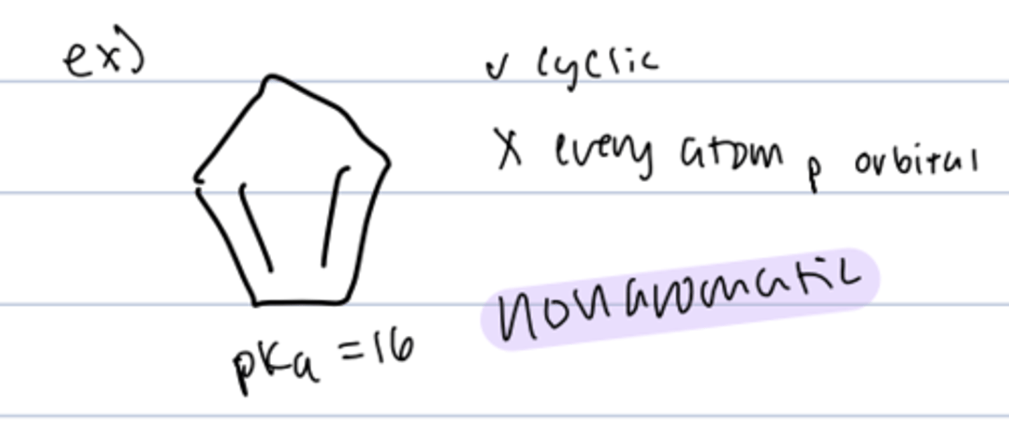<p>-conjugate base is aromatic</p><p>-planar conjugated system with 6 pi electrons</p><p>-produces stable free radical</p><p>- pKa = 16</p>