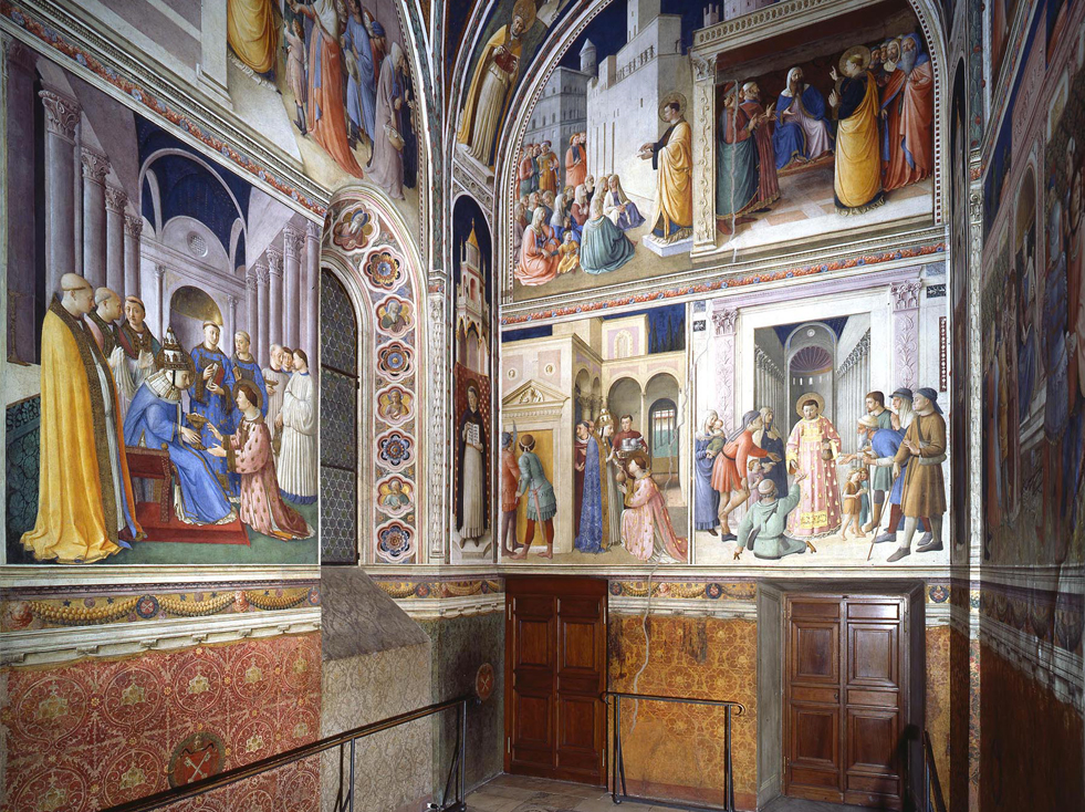 <p><strong>Affreschi nella Capella Niccolina nel Palazzo Apostolico a Roma</strong></p>
