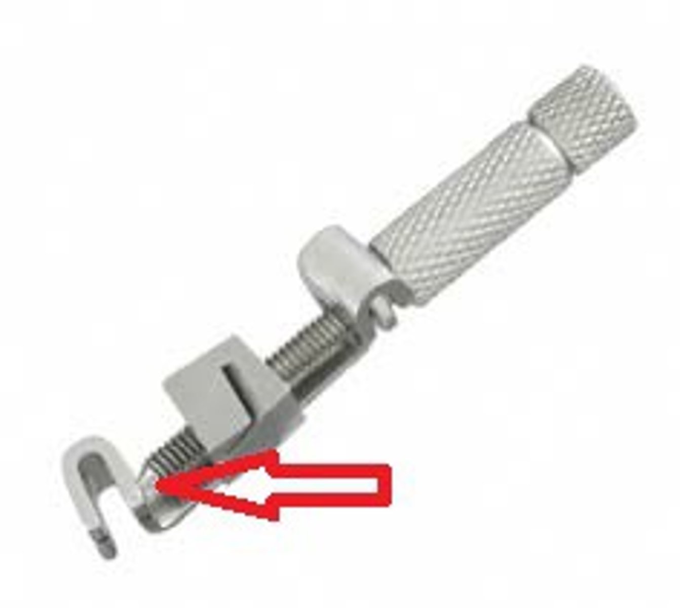 <p>Holds the end of the matrix band in place. Looks like a screw.</p>