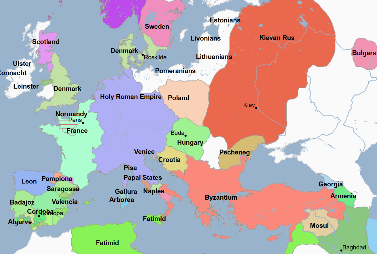 <ul><li><p>5th King of Germany and 16th Emperor of the Holy Roman Empire (and 5th King of Holy Roman Italy), he was the First King and Founder of the Salian Dynasty of Germany and the Holy Roman Empire</p><ul><li><p>He marched onto Italy to claim his rightful crown of Lombardy, coming up against stiff opposition from the inhabitants of</p><ul><li><p>Pavia, who closed the city gates to his army</p></li><li><p>Ravenna, where his men hacked down people running to safety</p></li></ul></li><li><p>He ordered survivors of these conflicts to parade before him in hair shirts, barefoot, with unsheathed swords hung around their necks, and to beg for forgiveness</p></li><li><p>He was crowned emperors in the presence of two other crowned heads, Rudolf of Burgundy and Canute the Great of England and Denmark (and Norway) amid imperial pomp and religious infighting</p></li><li><p>During his coronation, two archbishops (of Milan and Ravenna) vied for the honor of leading the king to the altar, exchanging harsh words and even punches in the process outside St. Peter’s</p></li><li><p>He married Queen Gisela</p></li></ul></li><li><p>He incorporated the Kingdom of Burgundy into the Holy Roman Empire upon the death of their heirless King Rudolf III, becoming its first Holy Roman / German King</p></li></ul><p></p>