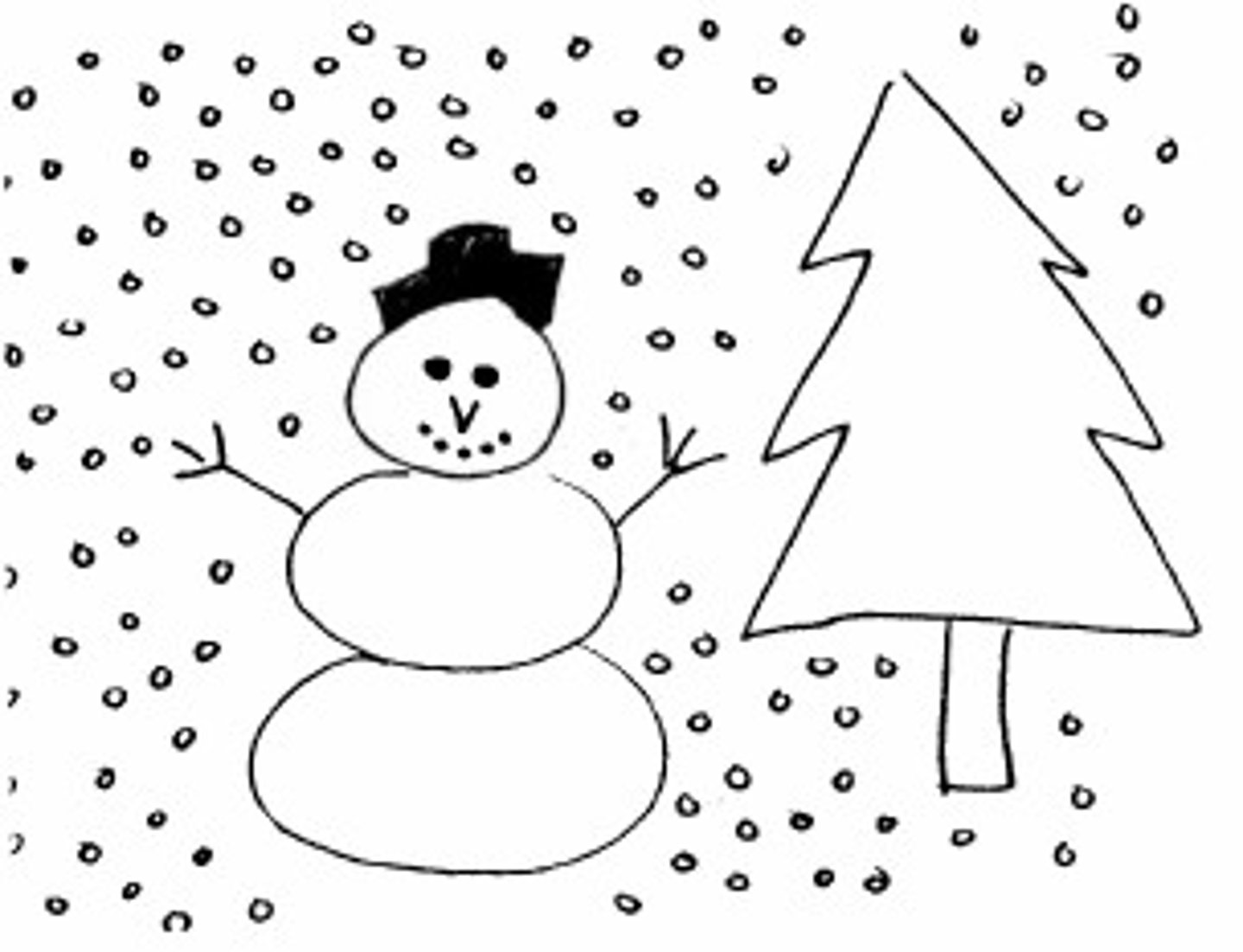 <p>It's snowing</p>
