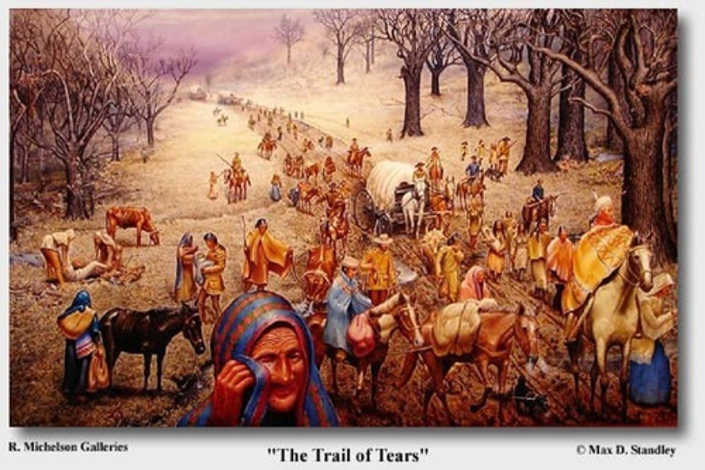<p>The Indian Removal Act of 1830 was authorized the government to negotiate treaties to remove indigenous tribes from their ancestral lands to territory in the west.</p>